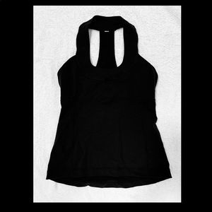 Lululemon Black Scooped Necked Athletic Top